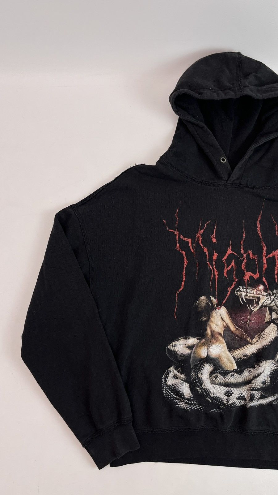 Misbhv MISBHV Snake Oversized Distressed Hoodie Size US M / EU 48-50 / 2 - 3 Thumbnail