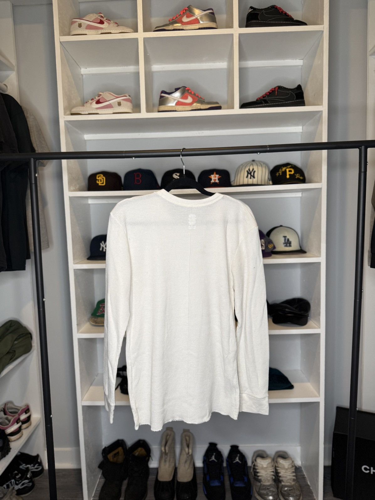 Vintage Distressed White Thermal Size US M / EU 48-50 / 2 - 2 Thumbnail