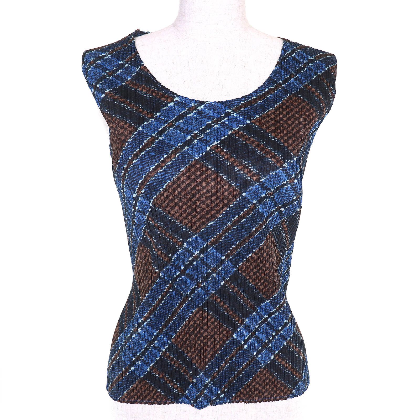 Issey Miyake Issey Miyake PLEATS PLEASE Tank top Polyester Sleeveless T-shirt Textile Tops PP94-JK560 DUTY FREE for USA Size ONE SIZE - 1 Thumbnail