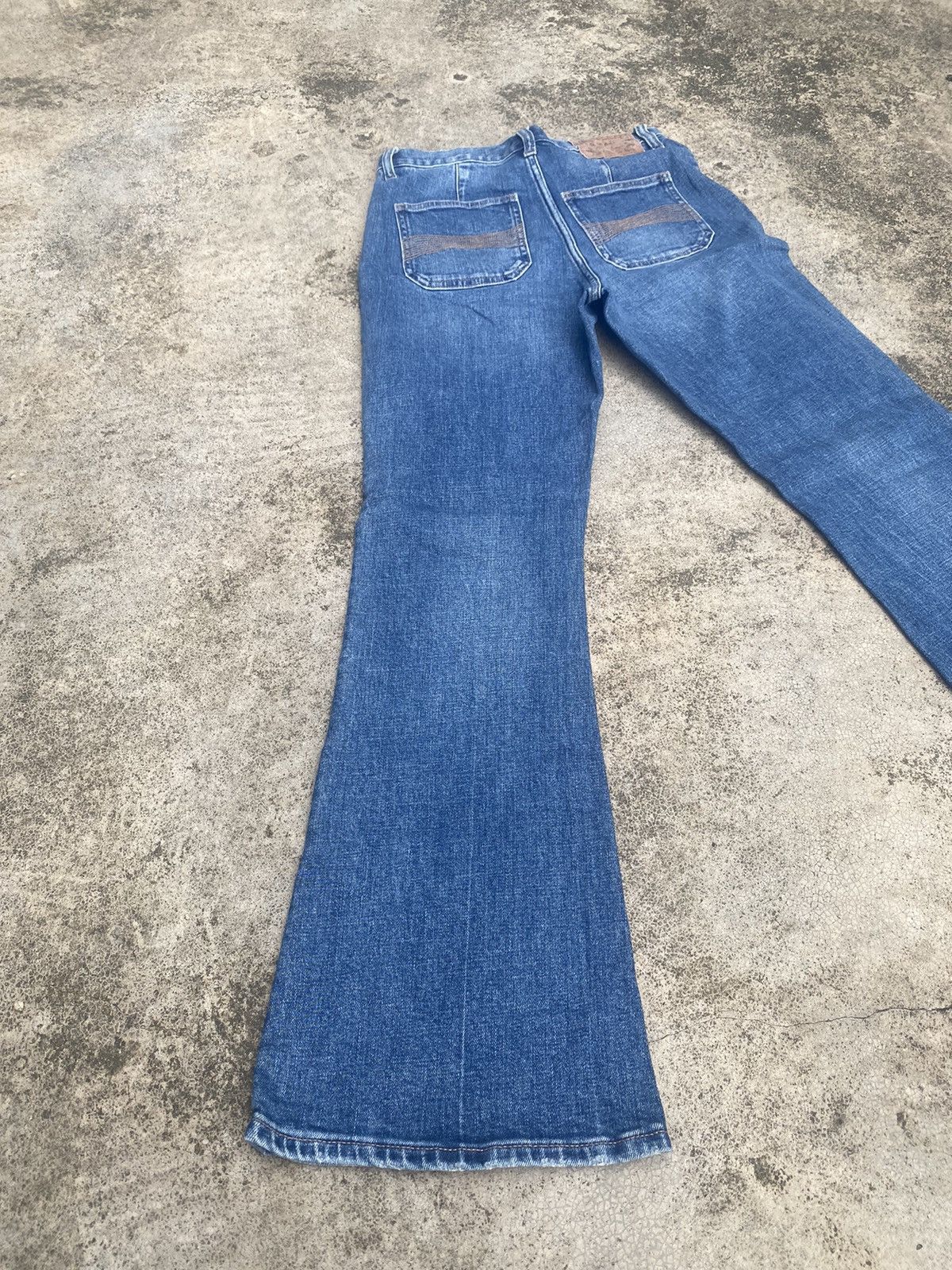 Japanese Brand Flare Jeans Rag Machine Bust Pant Bootcut Size US 27 - 13 Thumbnail