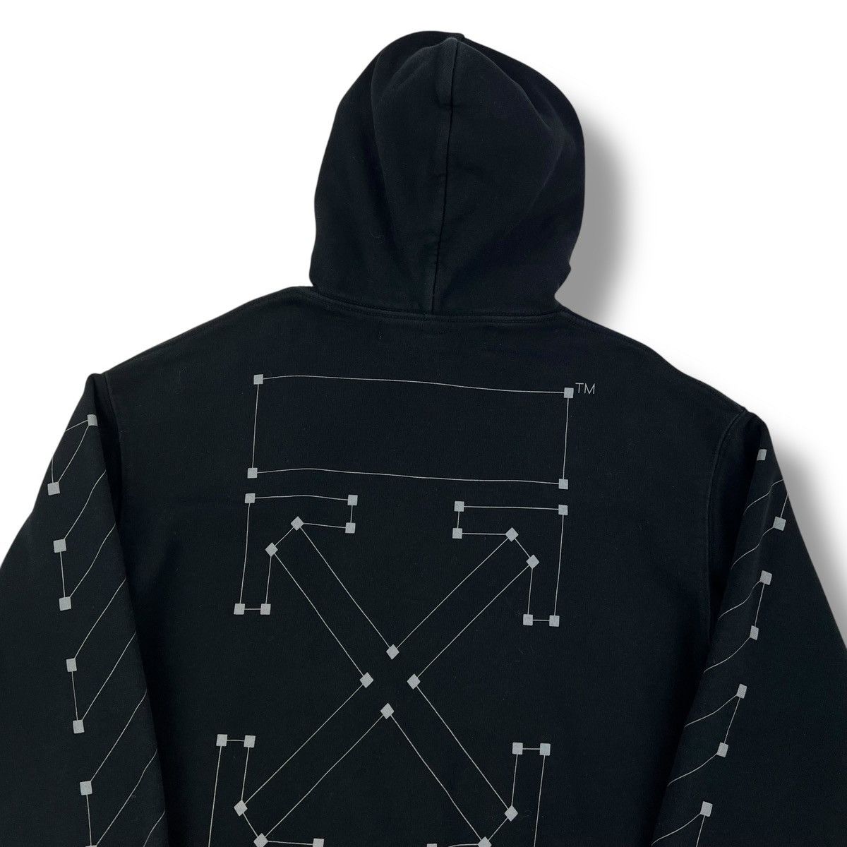 Off-White Off-White Backbone Arrows Hoodie Size US S / EU 44-46 / 1 - 1 Thumbnail