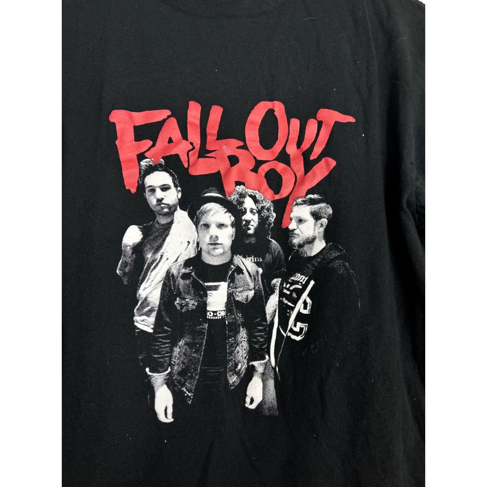 Vintage Fallout Boy Band Tee Womens XL Black Short Sleeve T Shirt Size XL / US 12-14 / IT 48-50 - 2 Thumbnail