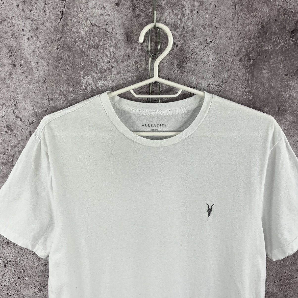 Allsaints Allsaints T-Shirt Basic Small Logo Embroidery Y2K White Sz M Size US M / EU 48-50 / 2 - 2 Thumbnail