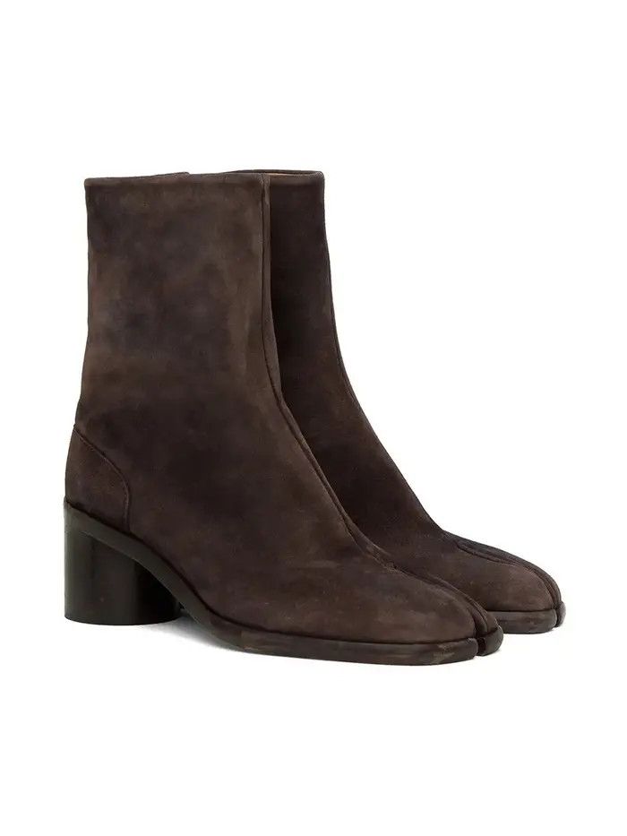 Maison Margiela o1bcso1str0126 Tabi Ankle Boots in Brown Size US 12 / EU 45 - 4 Thumbnail
