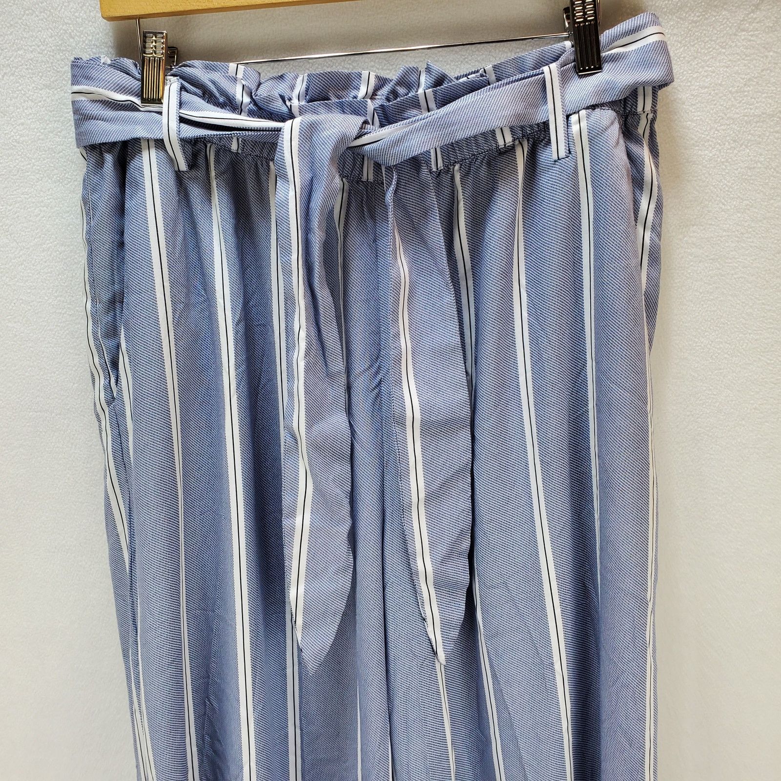 H&M H&M Wide Leg Pant Womens 12 Paper Bag Straight Leg Size 34" / US 12 / IT 48 - 4 Thumbnail