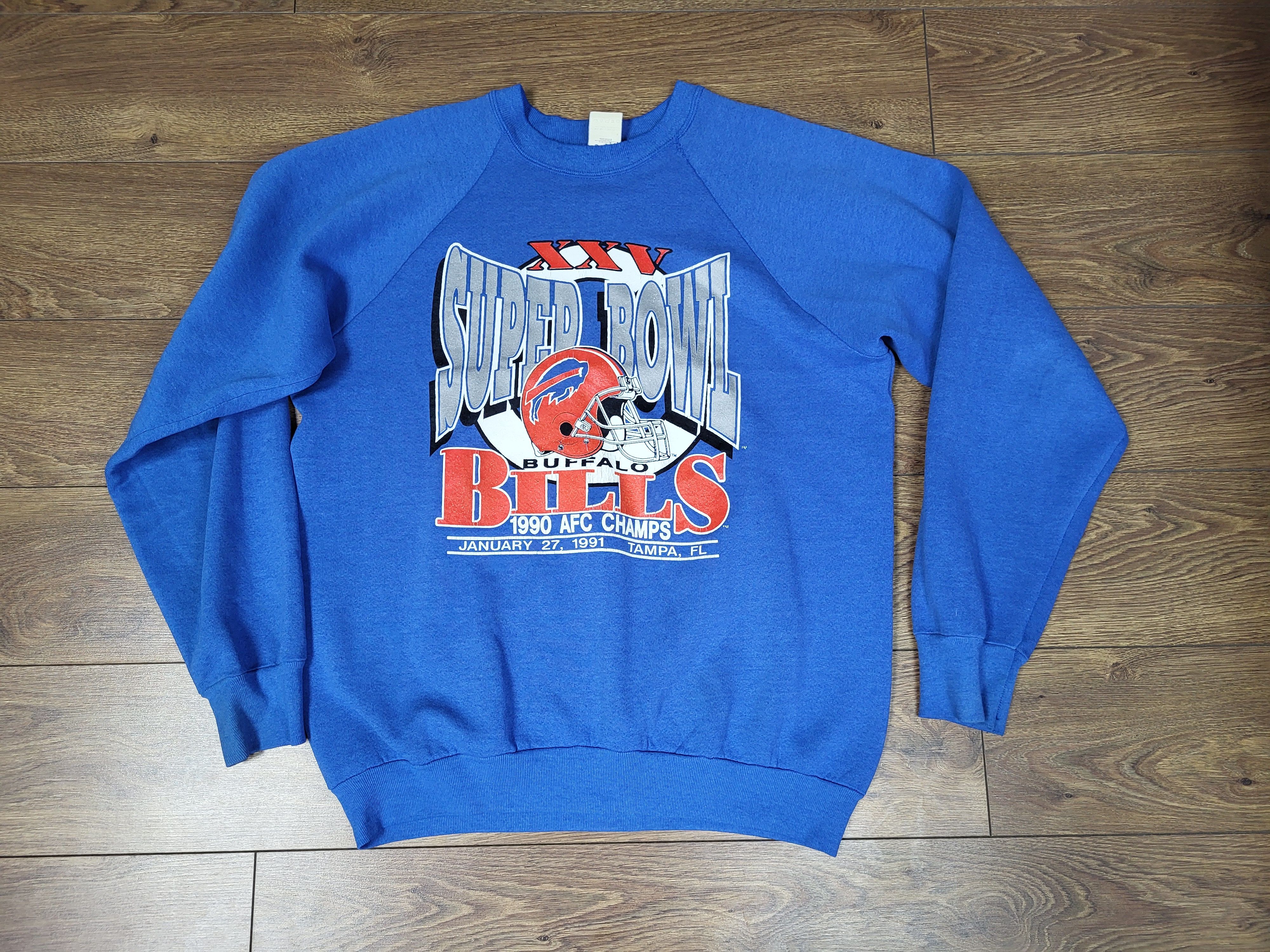 NFL Super Bowl XXV Buffalo Bills NFL 90s sweatshirt Size US XL / EU 56 / 4 - 9 Thumbnail