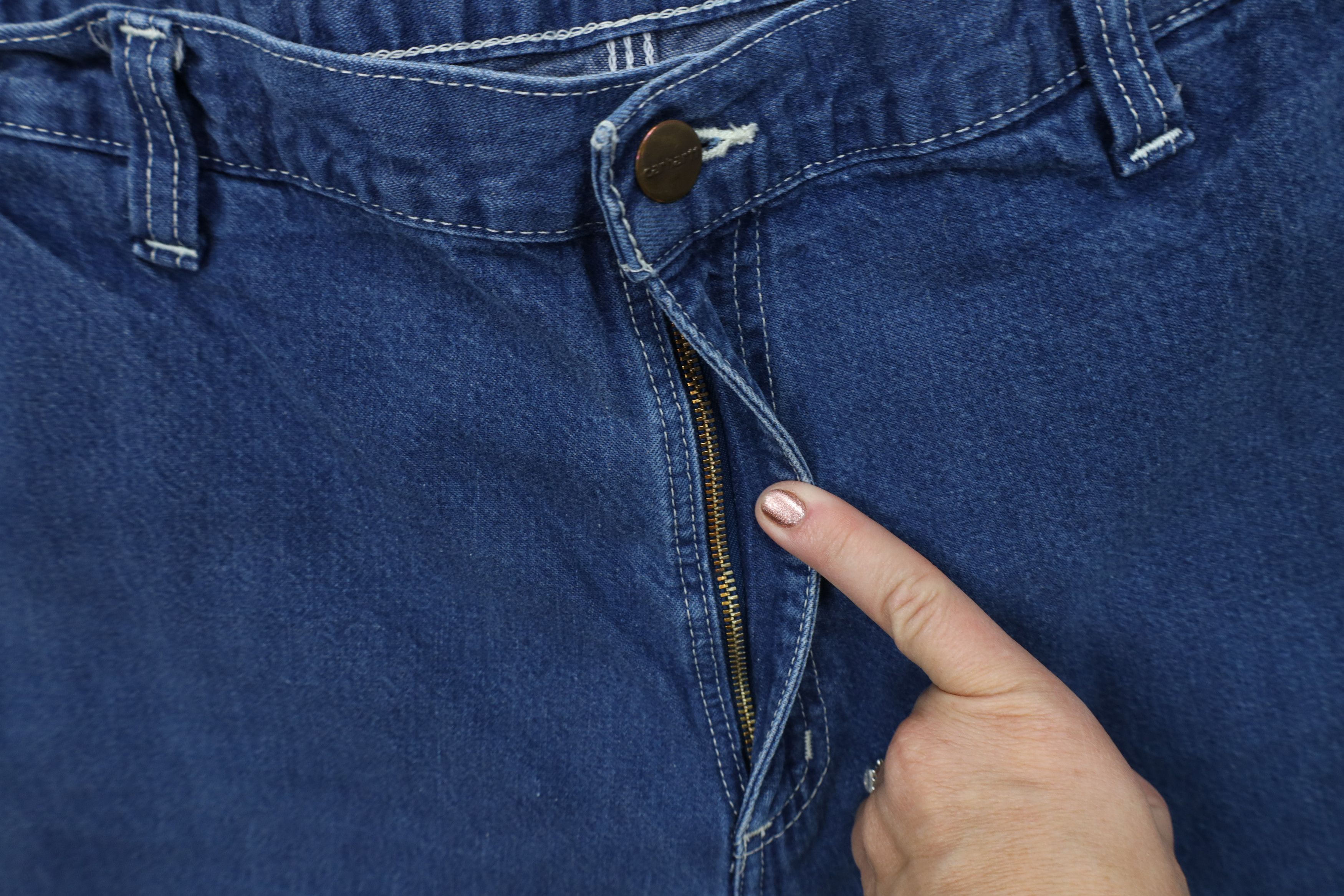 Carhartt Vintage Y2K Carhartt Wide Leg Dungaree Denim Jeans Blue Size 38" / US 16 / IT 52 - 7 Thumbnail