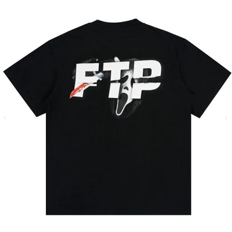 Fuck The Population FTP Scream Tee – Ghostface Logo – Black – Size XL – In Hand Size US XL / EU 56 / 4 - 1 Thumbnail
