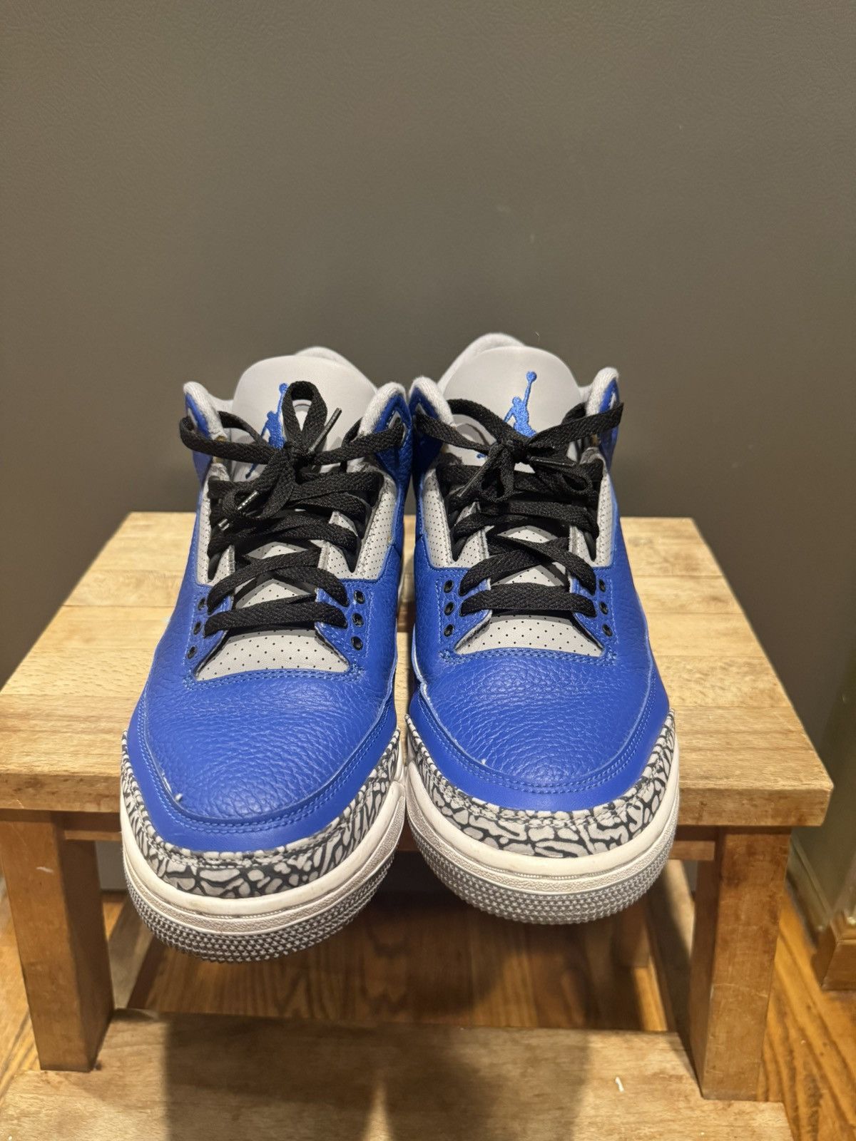 Jordan Brand Jordan 3 Retro “Varsity Royal Cement” Size US 11 / EU 44 - 4 Thumbnail
