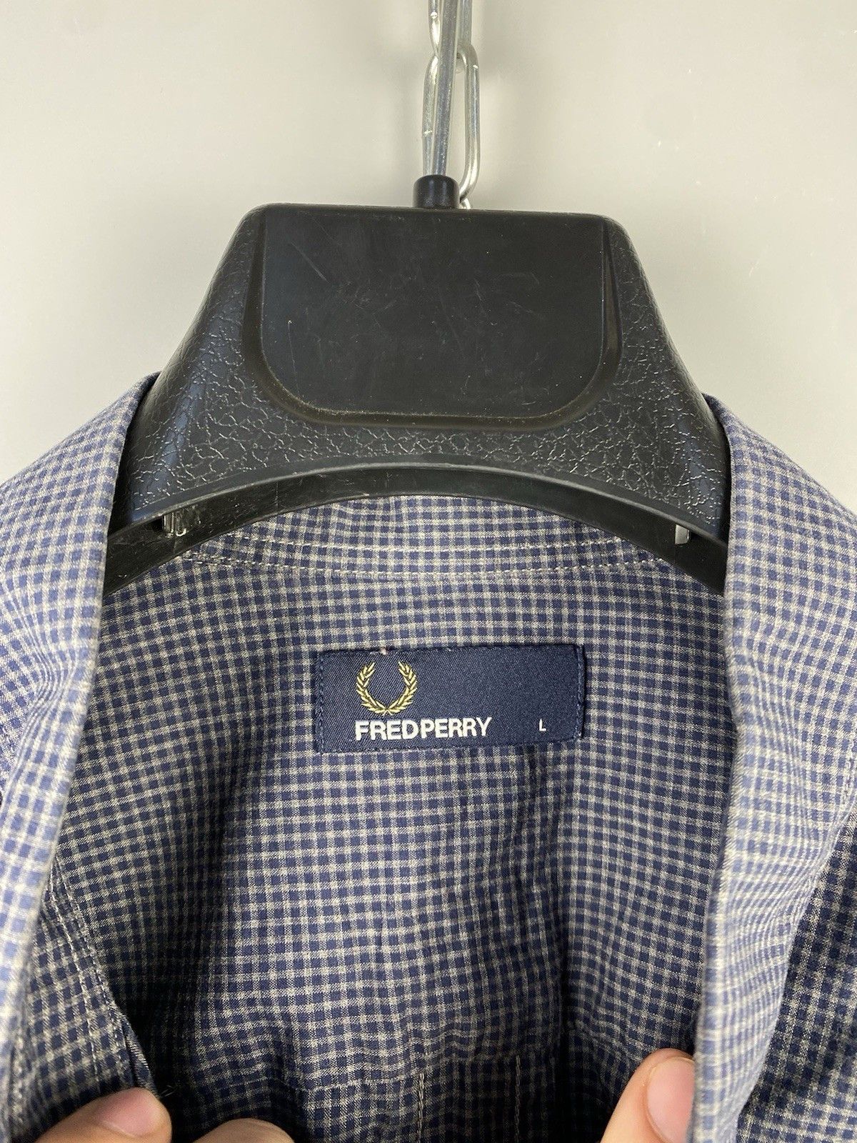 Fred Perry Fred Perry Check Button Long Sleeve Shirt Size US L / EU 52-54 / 3 - 15 Thumbnail