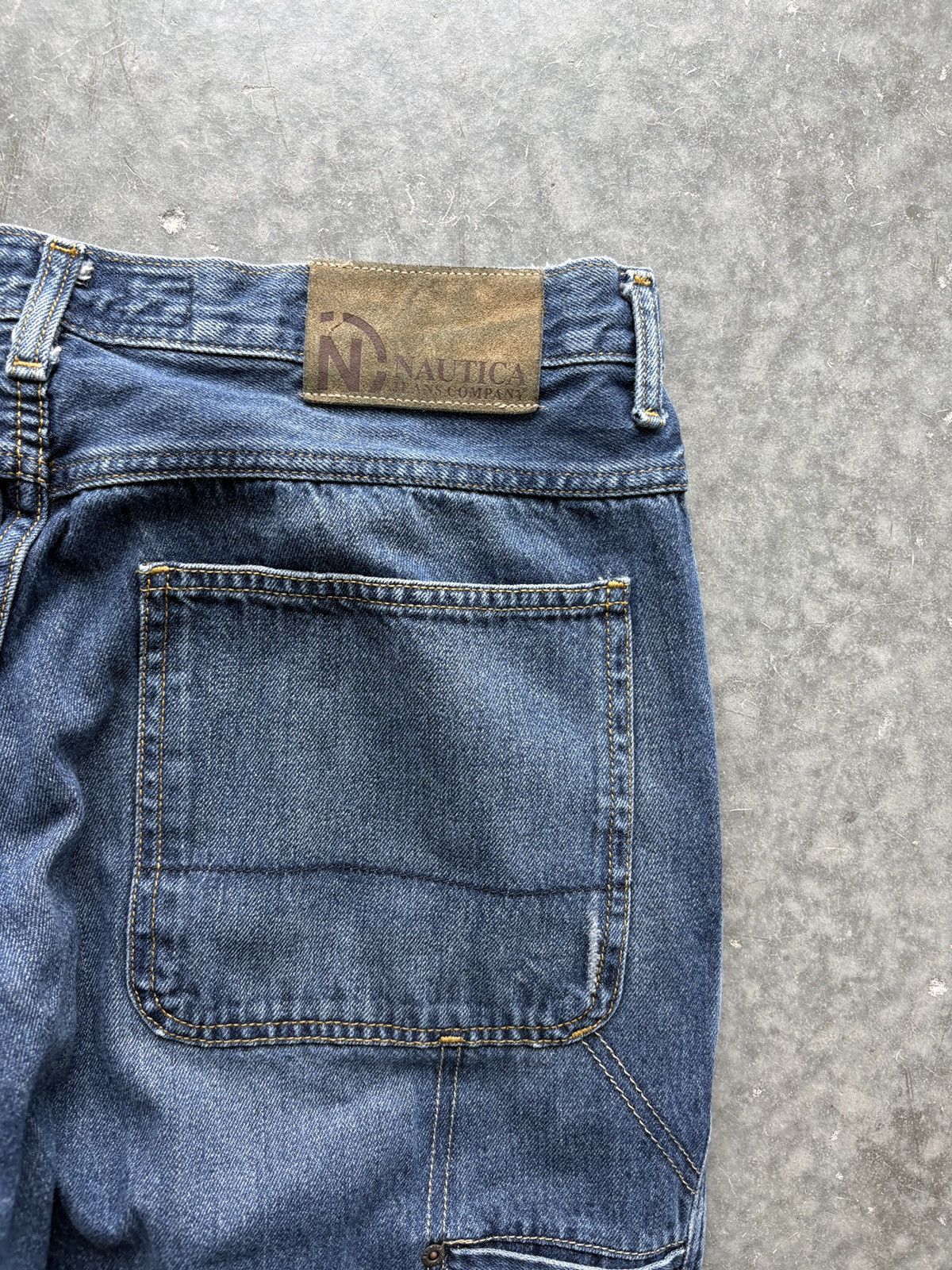 Nautica Vintage Y2K Nautica Carpenter Jeans Baggy Fit 34x34 Size US 34 / EU 50 - 3 Thumbnail