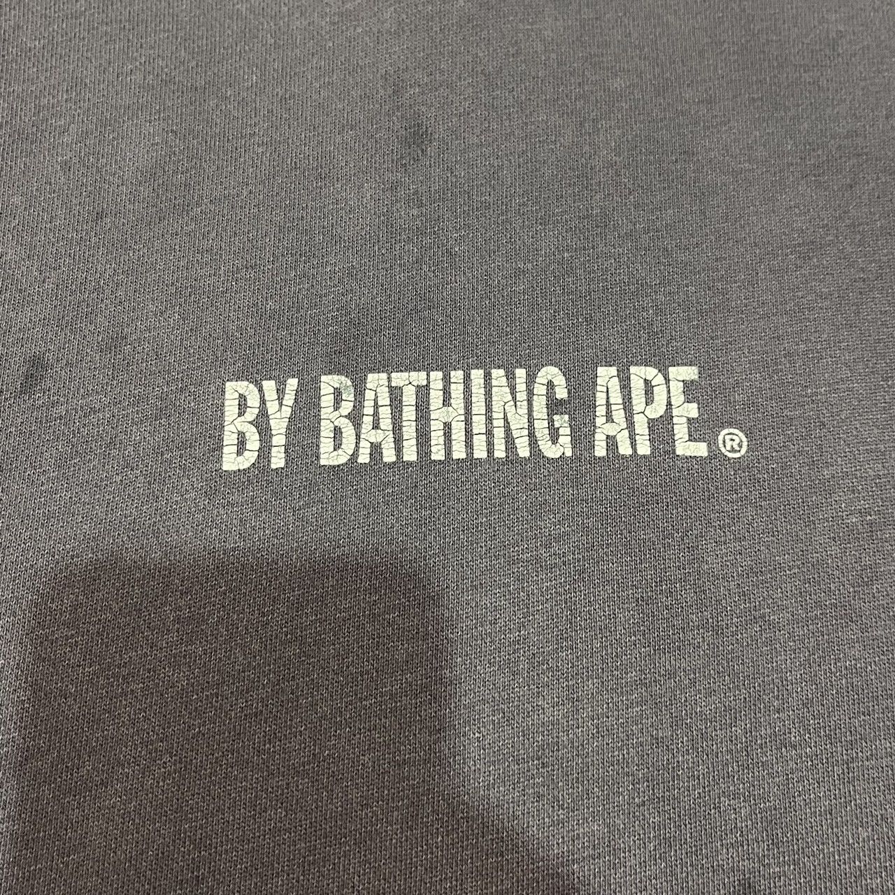 Bape bape by bathing ape spellout cracked logo faded hoodie Size US XL / EU 56 / 4 - 4 Thumbnail