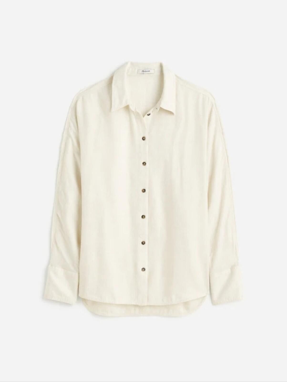 Madewell Madewell Heathered Flannel Dolman Button-Up Shirt Size XXS / US 00 / IT 34 - 1 Thumbnail