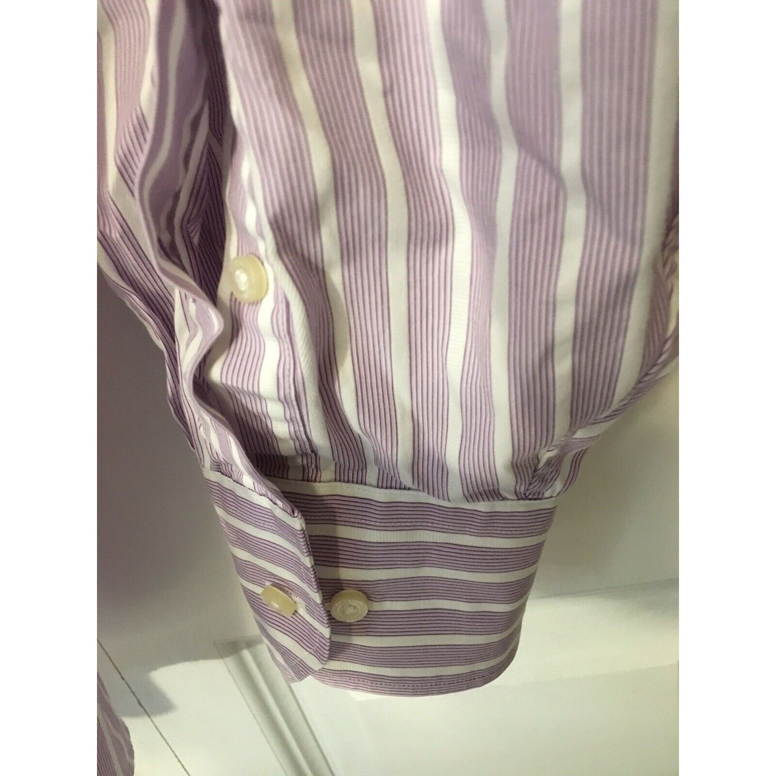 Tommy Bahama Tommy Bahama Button Front Shirt Men Sz 17 1/2 36/37 Lavender Size US XL / EU 56 / 4 - 5 Thumbnail