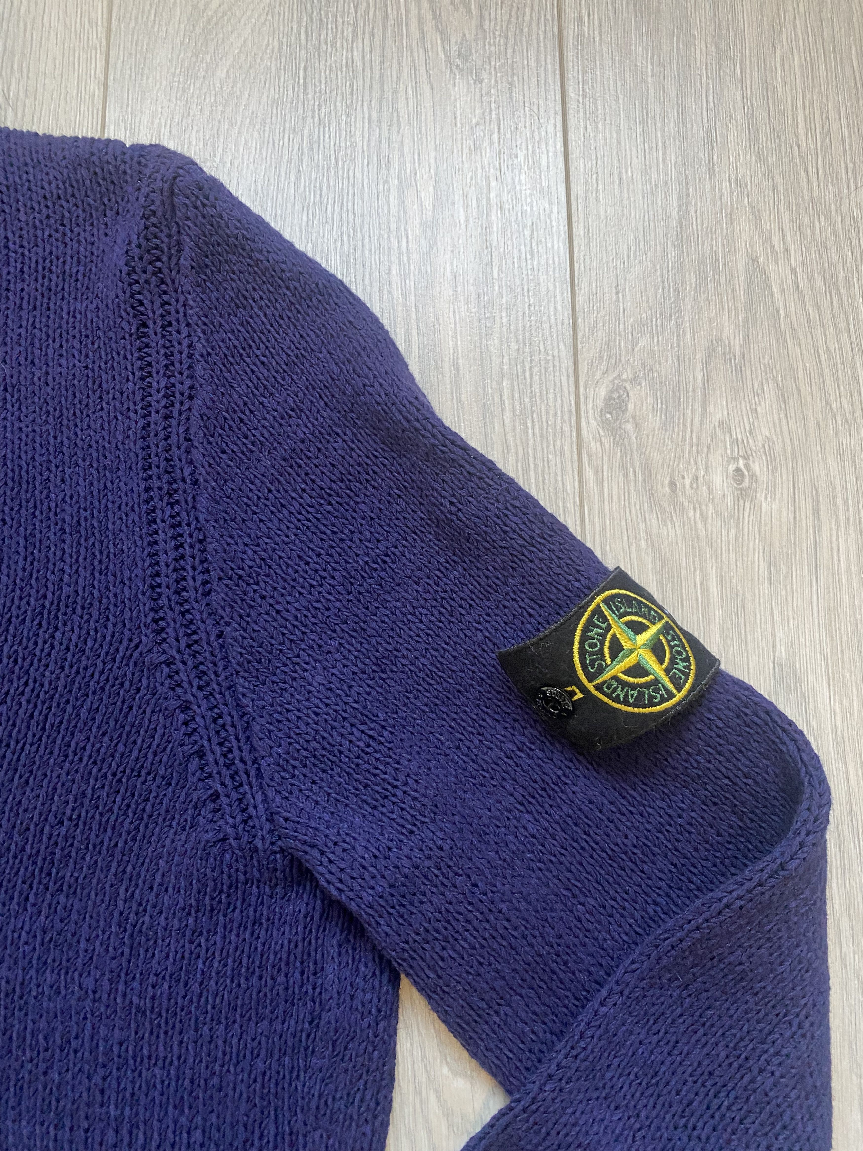 Stone Island Stone Island Rare Chenille Zip Neck Classic Jumper Size US L / EU 52-54 / 3 - 4 Thumbnail