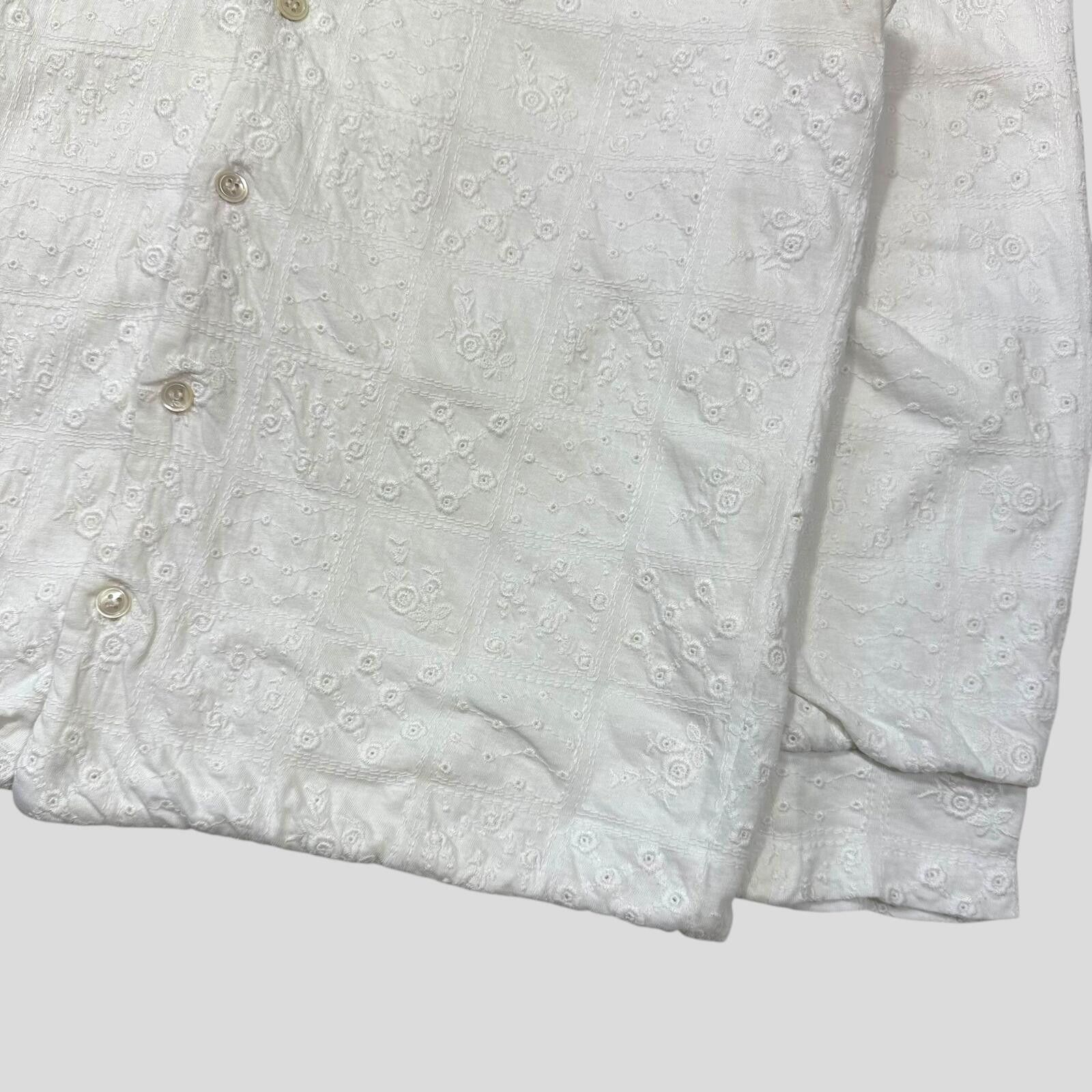 Comme des Garcons Comme Des Garçons Tricot Reversible Broderie Floral Shirt S Size S / US 4 / IT 40 - 2 Thumbnail