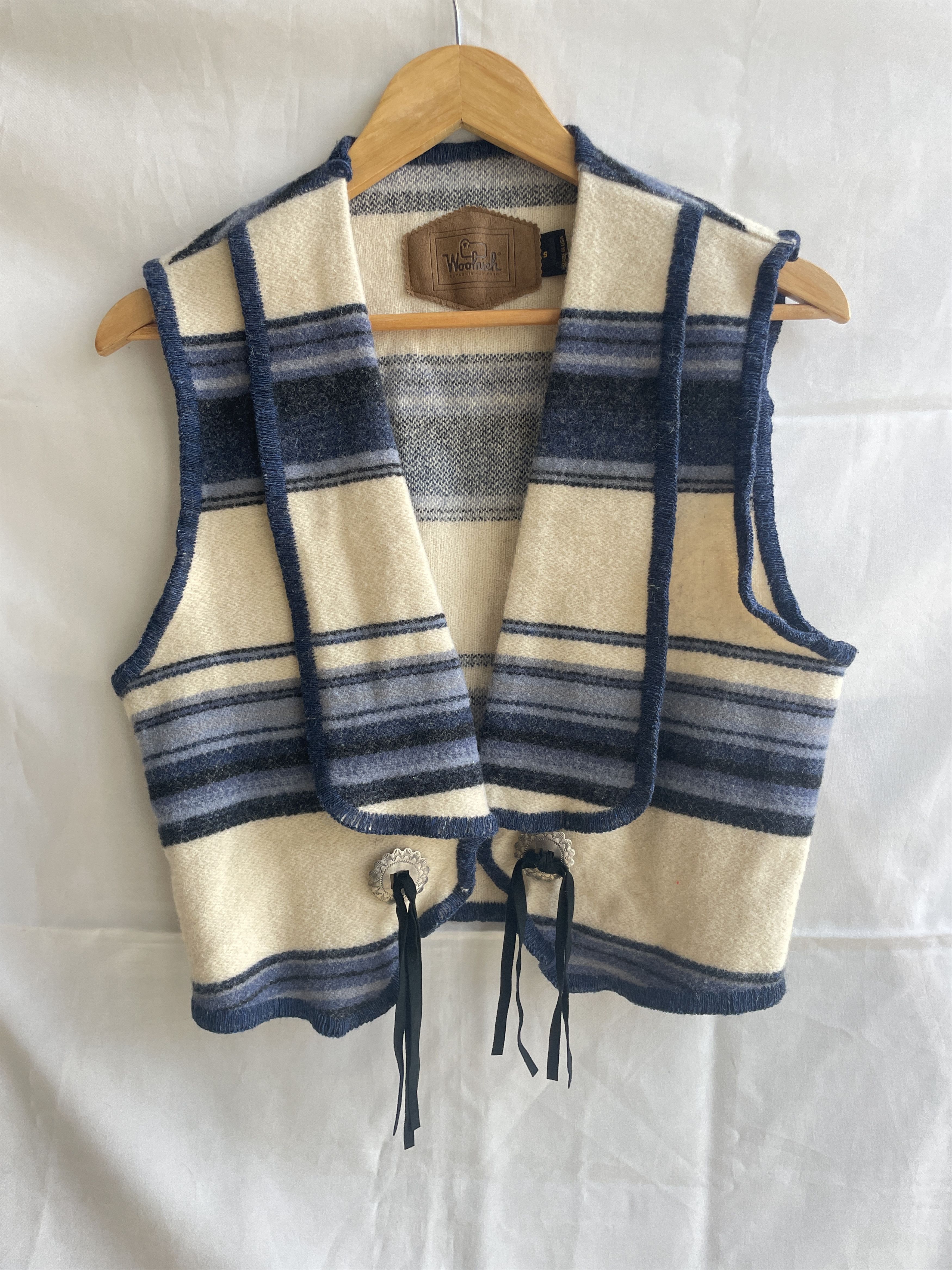 Woolrich Woolen Mills Woolrich Vintage Southwest Womens Wool Open Front Vest Size S / US 4 / IT 40 - 1 Thumbnail