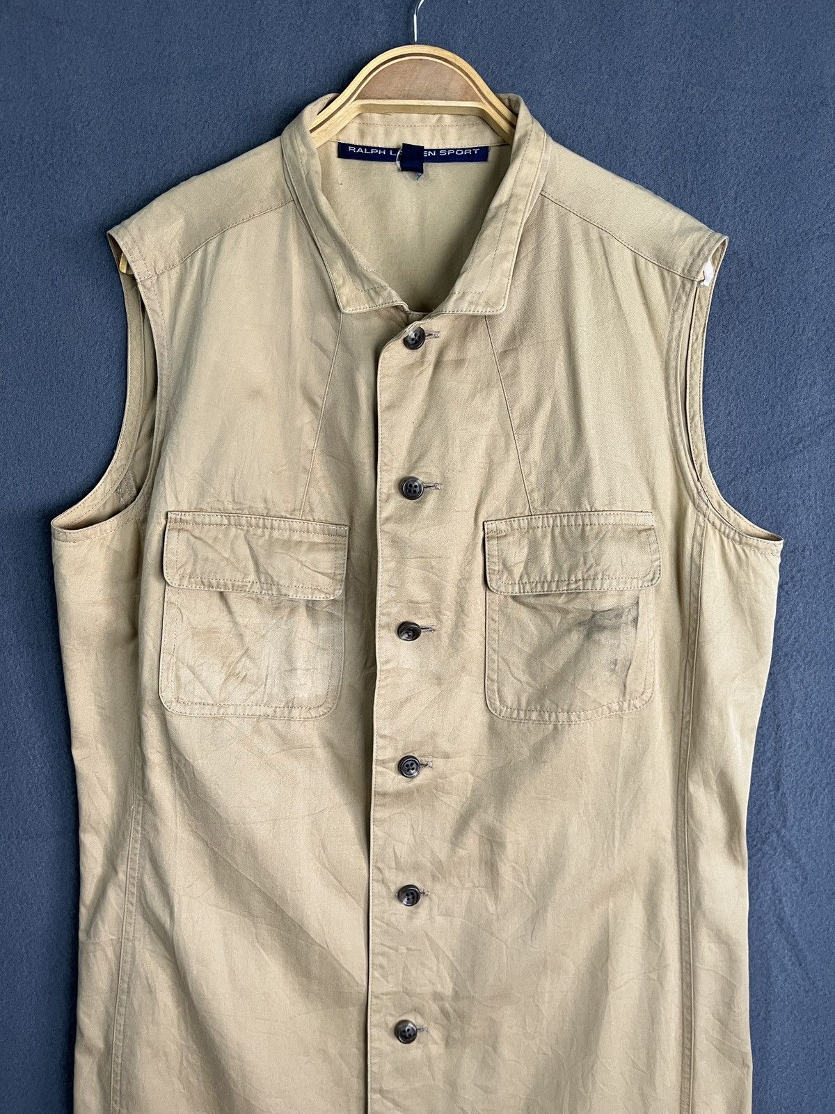 Ralph Lauren Sport × Vintage Ralph Lauren Sport Long Button Up Sleeveless Dress Size S / US 4 / IT 40 - 3 Thumbnail