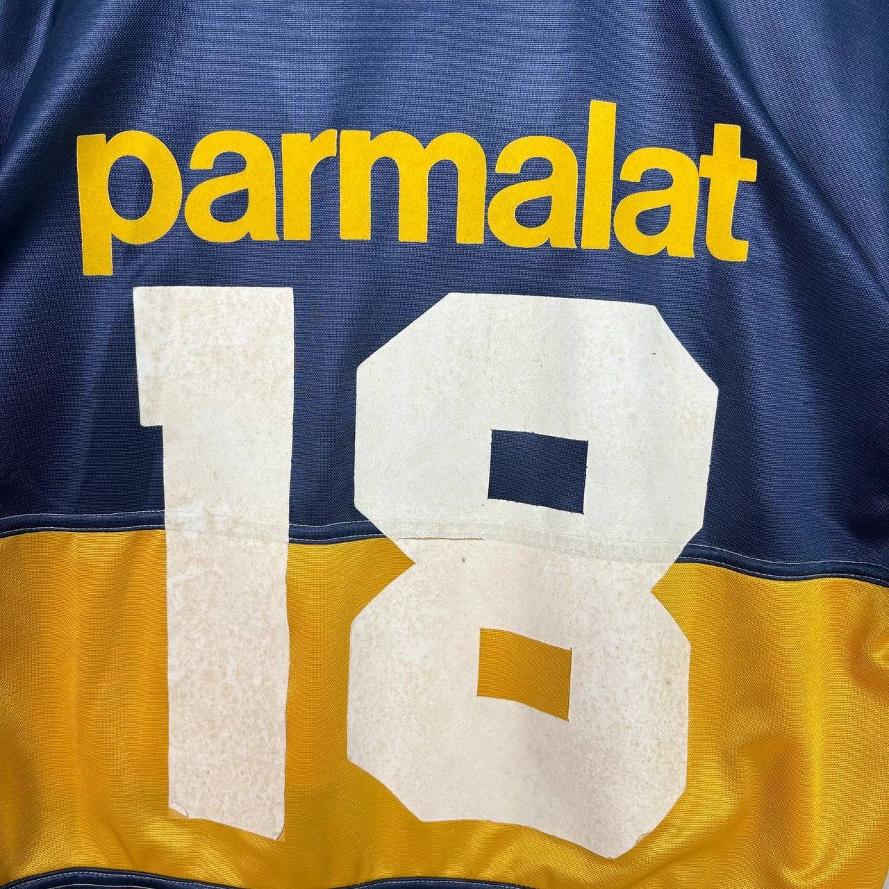 Vintage Vintage 1994-95 Boca Juniors Parmalat Home Jersey Football Size US L / EU 52-54 / 3 - 4 Thumbnail