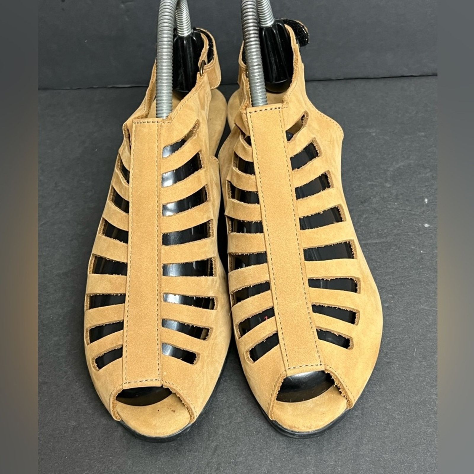 Other Arche LN Womens 39 8 Soexor Sandal Shoe Tan Leather Toe Heel Size US 8 / IT 38 - 3 Thumbnail
