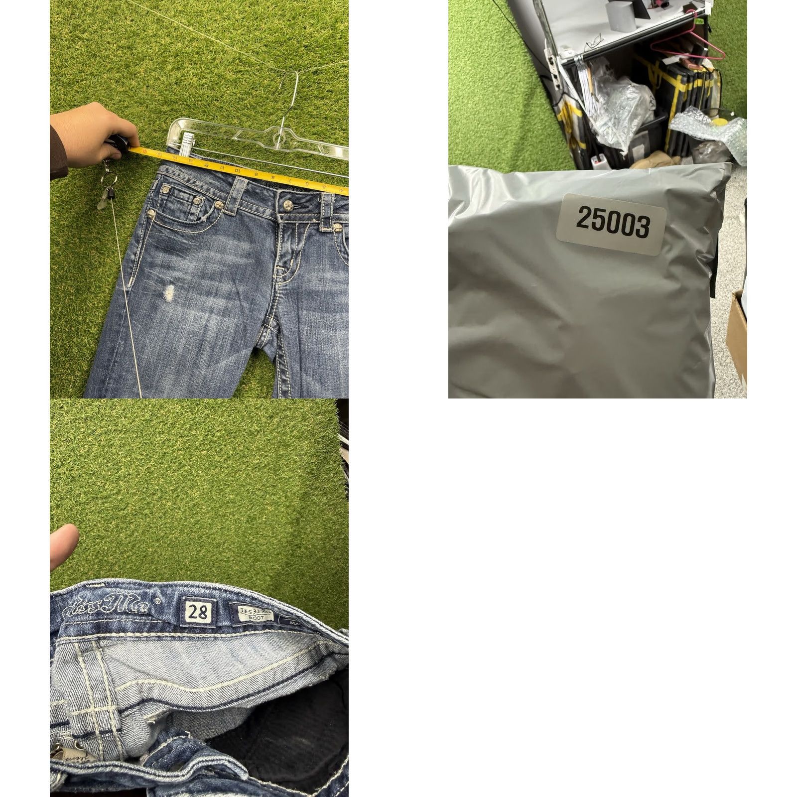Miss Me Miss Me Jeans Capri 28x21 Denim Distressed Embellished 5-Pocket Blue Womens Size 28" / US 6 / IT 42 - 8 Thumbnail