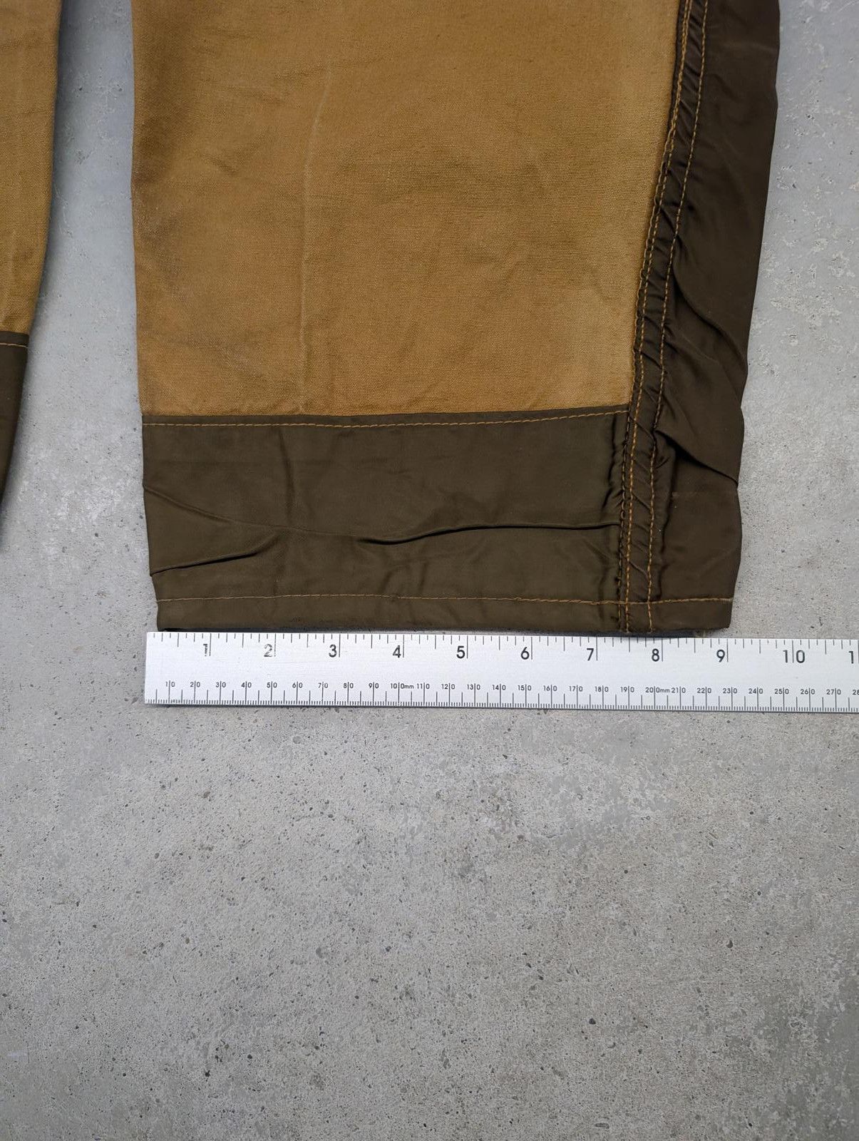 SafTbak Vintage 70s Saftbak Straight Two-Toned Brown Canvas Pants Size US 39 - 8 Thumbnail