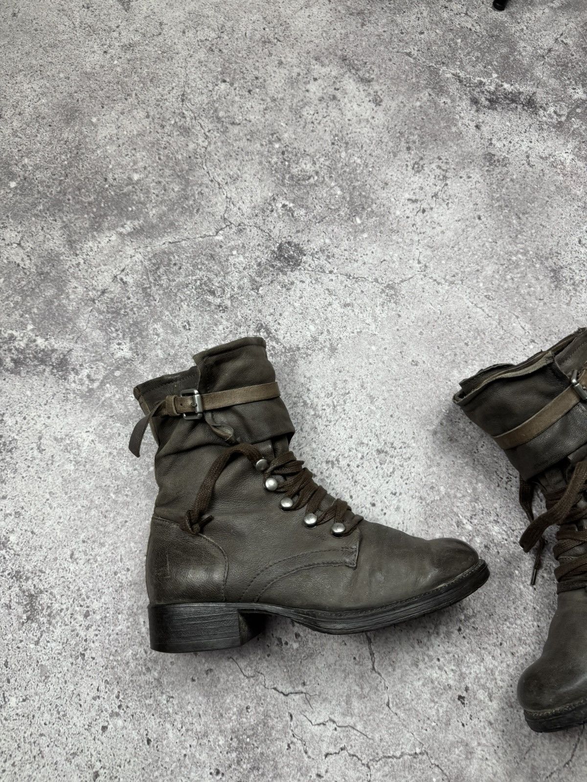 A.S.98 STRAPS BELTED A.S 98 style Boots Leather Style Rick Owens Size US 7.5 / IT 37.5 - 2 Thumbnail