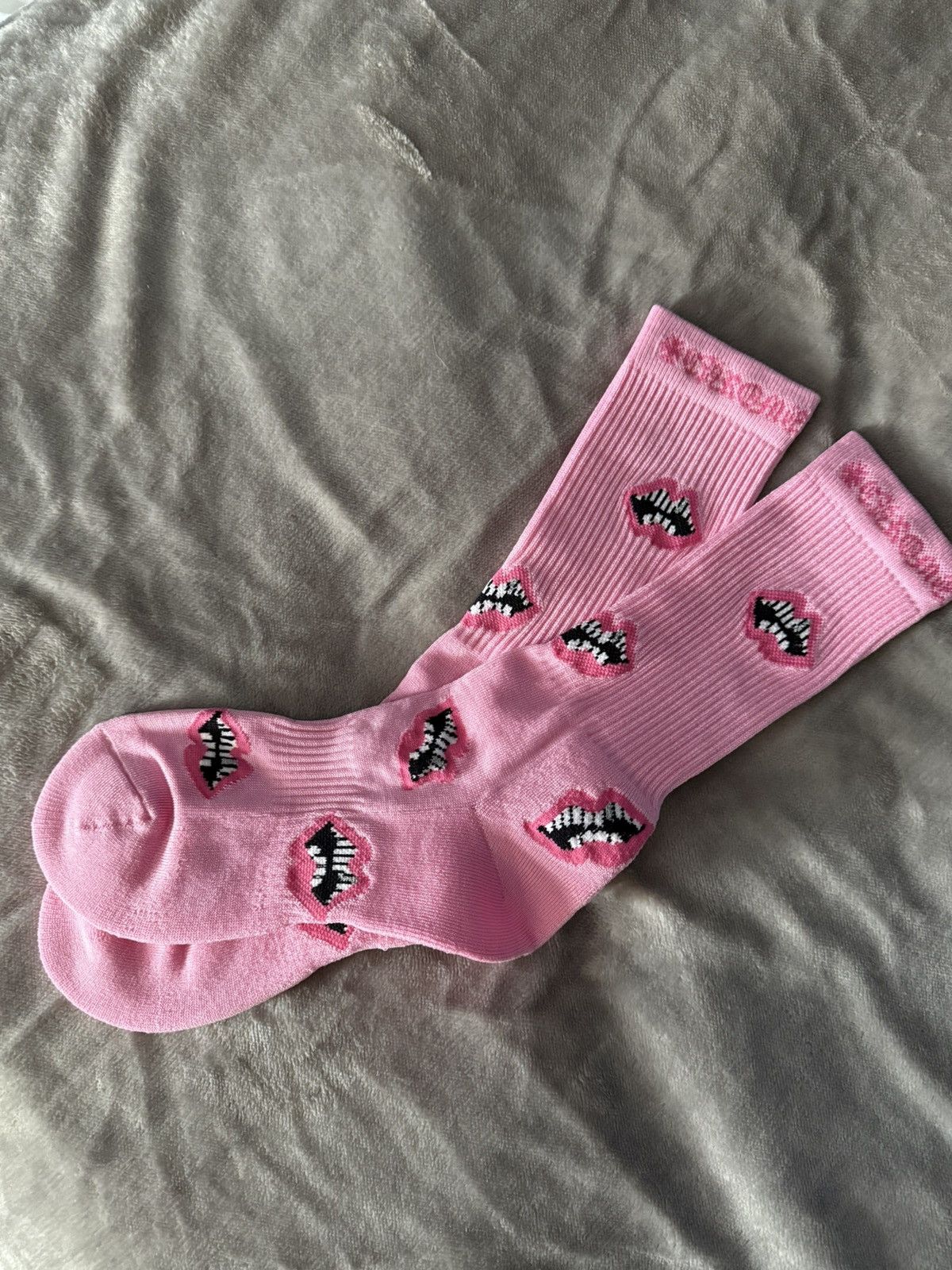 Chrome Hearts Chrome Hearts Matty Boy Pink Chomper Socks | Grailed