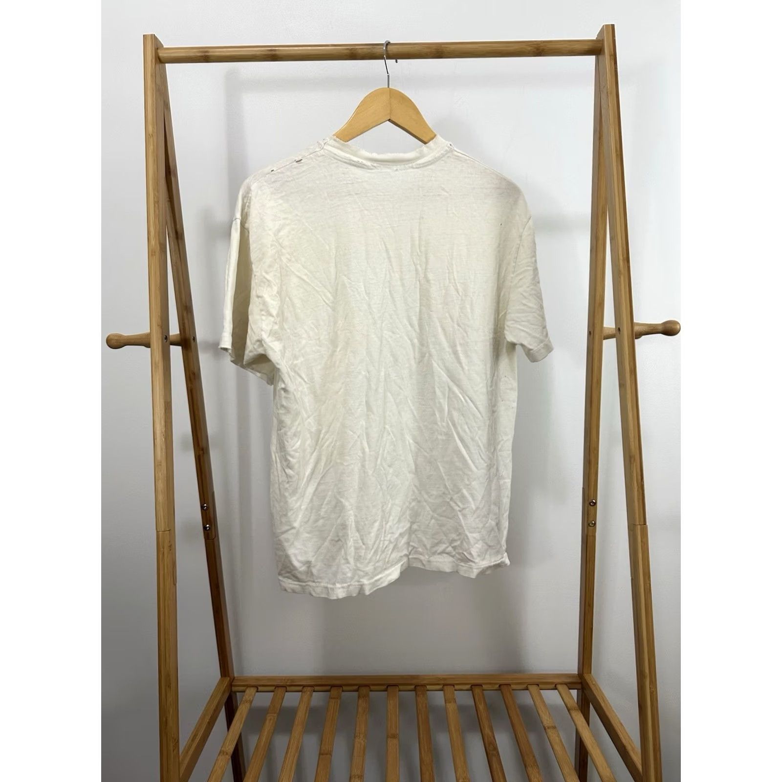Vintage VTG 90s Strike King Bass Fishing Lure Worn Cotton Distressed WIP T-Shirt L US Mens White Shirt Size US L / EU 52-54 / 3 - 2 Thumbnail