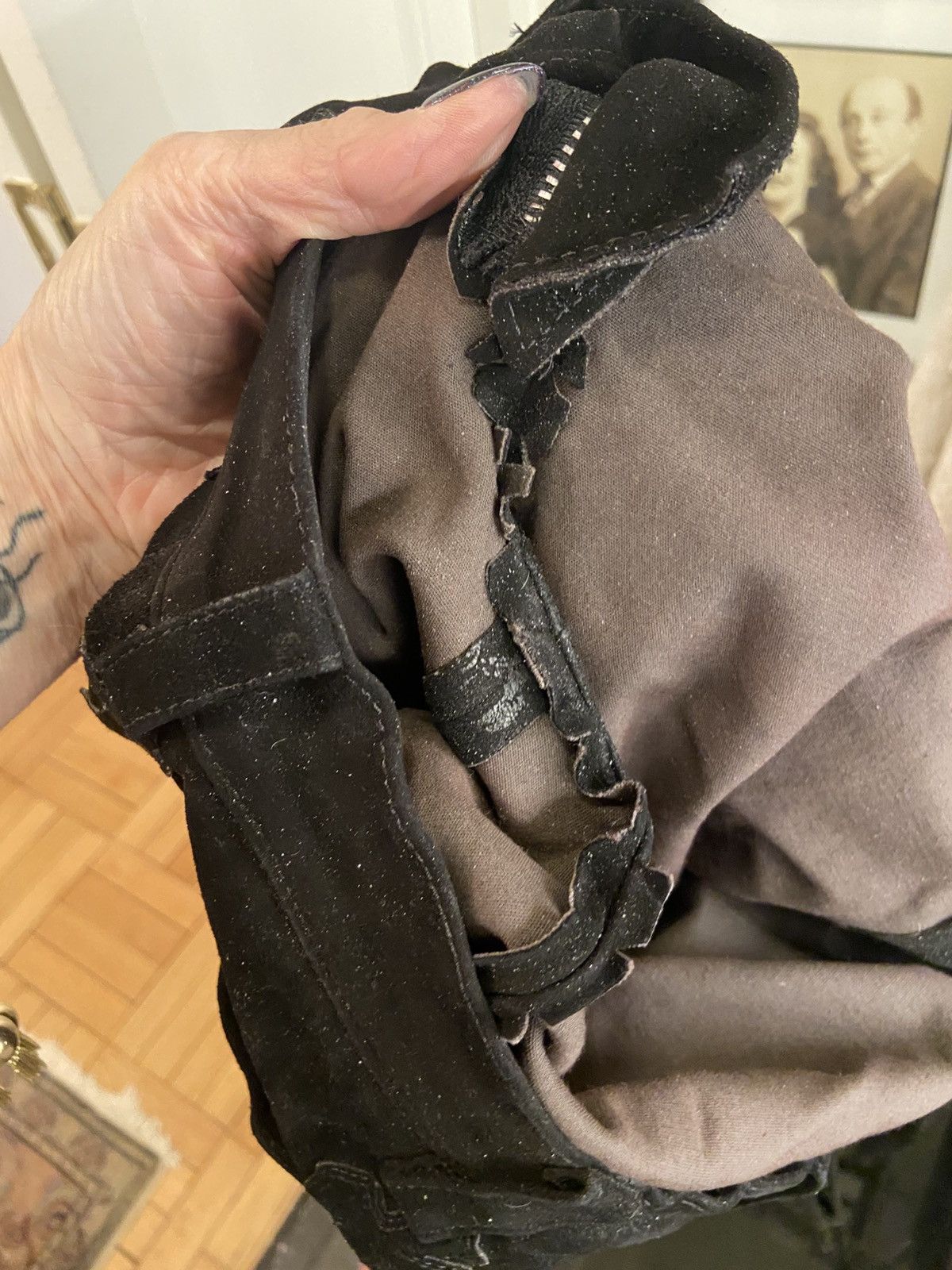 Chrome Hearts Black Chrome Hearts cropped suede jeans Size 27" / US 4 / IT 40 - 7 Thumbnail