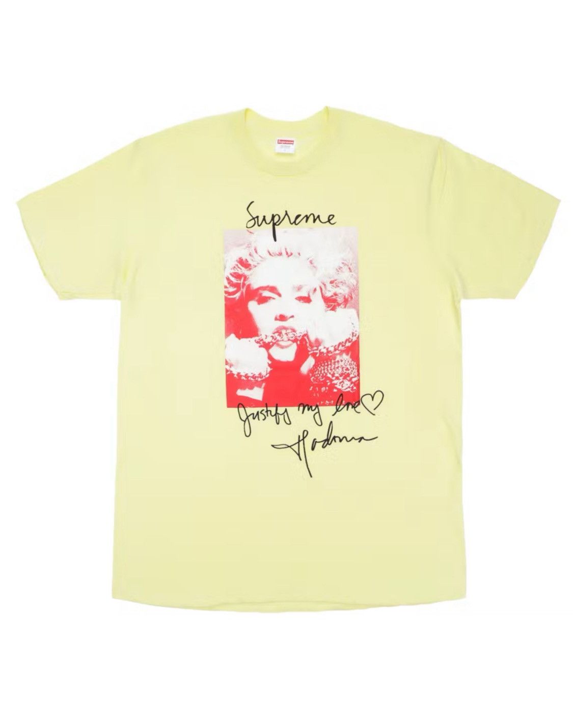 Supreme Supreme Madonna tee pale/yellow Size US L / EU 52-54 / 3 - 1 Thumbnail
