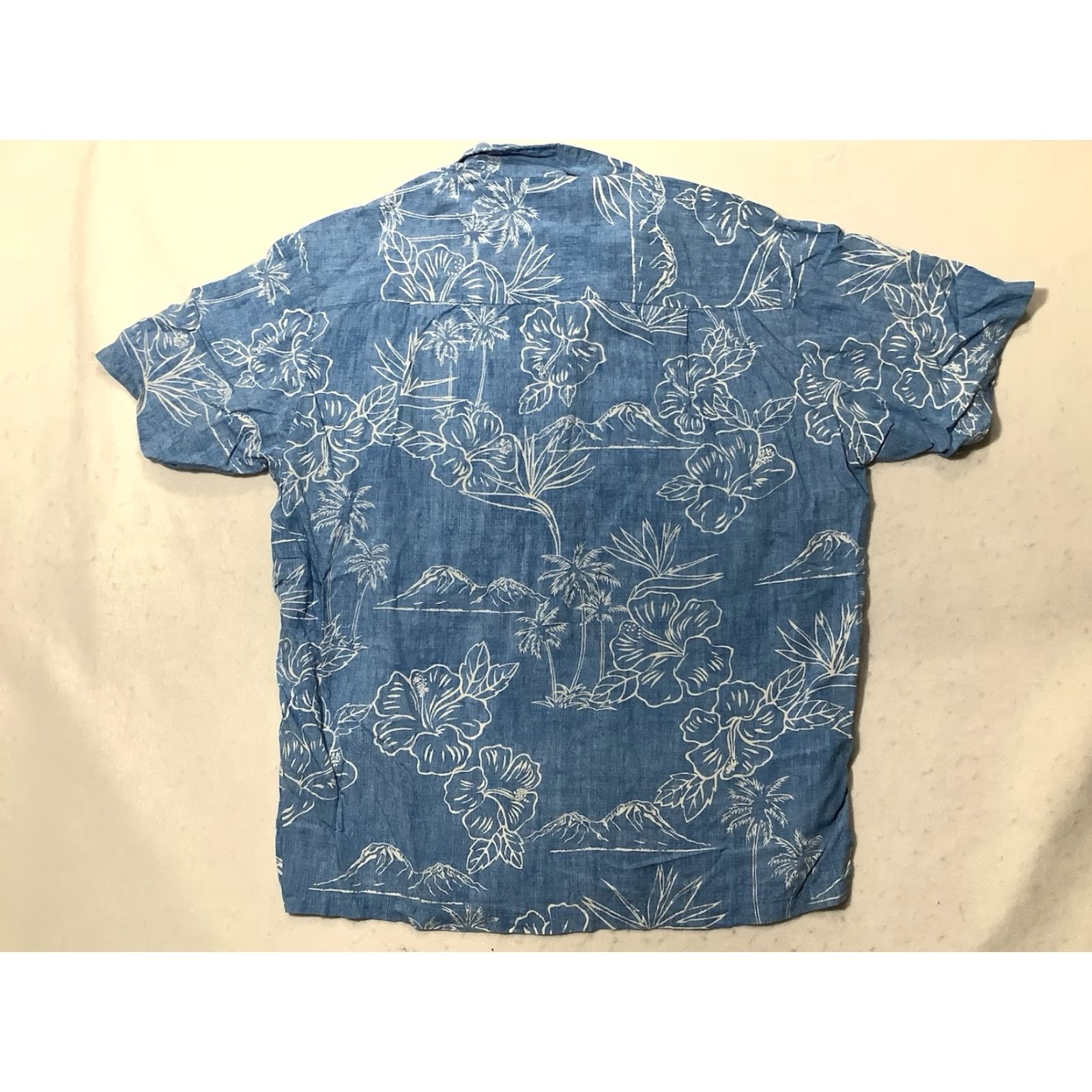 Vintage Kalaheo Hawaiian Button-Up Shirt Mens Large Blue Floral Short Sleeve USA Size US L / EU 52-54 / 3 - 6 Thumbnail