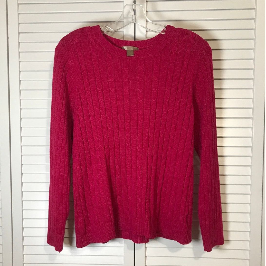 Other White Stag Fuchsia Crew Neck Long-Sleeve Sweater L Size L / US 10 / IT 46 - 1 Thumbnail