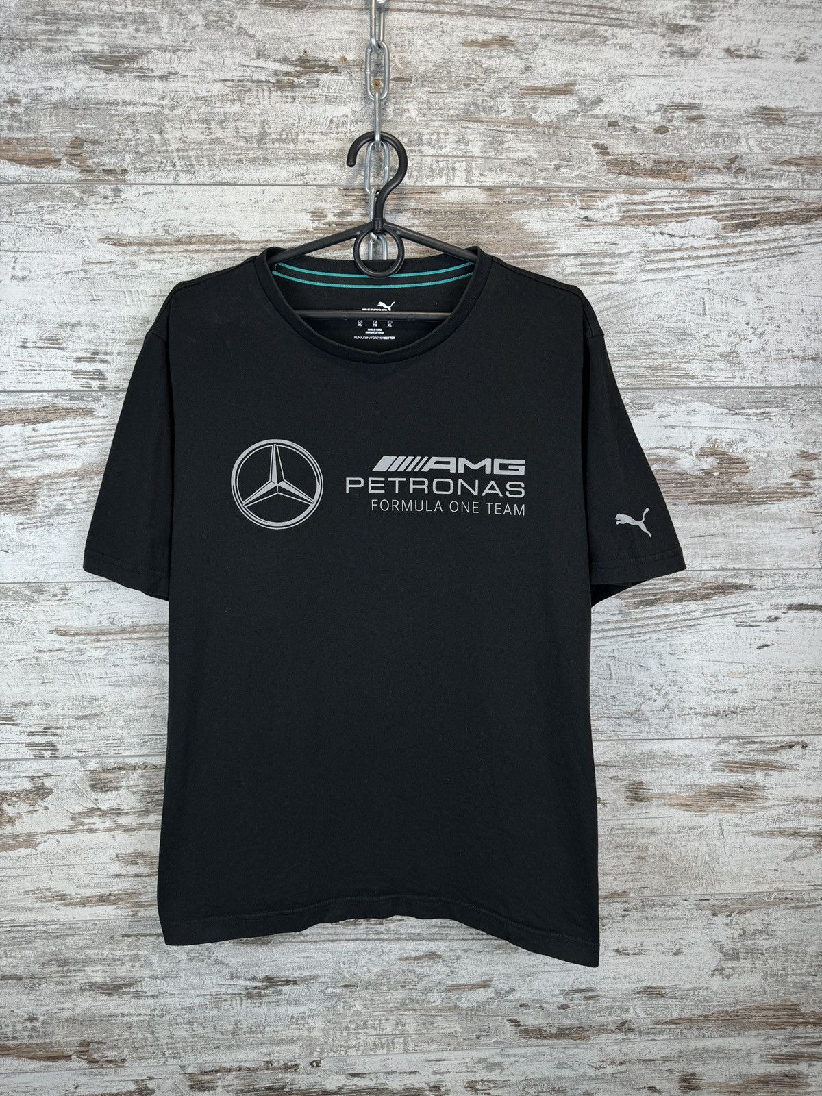 Mercedes-Benz × Puma Mens Vintage Puma Mercedes AMG Petronas T-shirt Size US XL / EU 56 / 4 - 2 Thumbnail