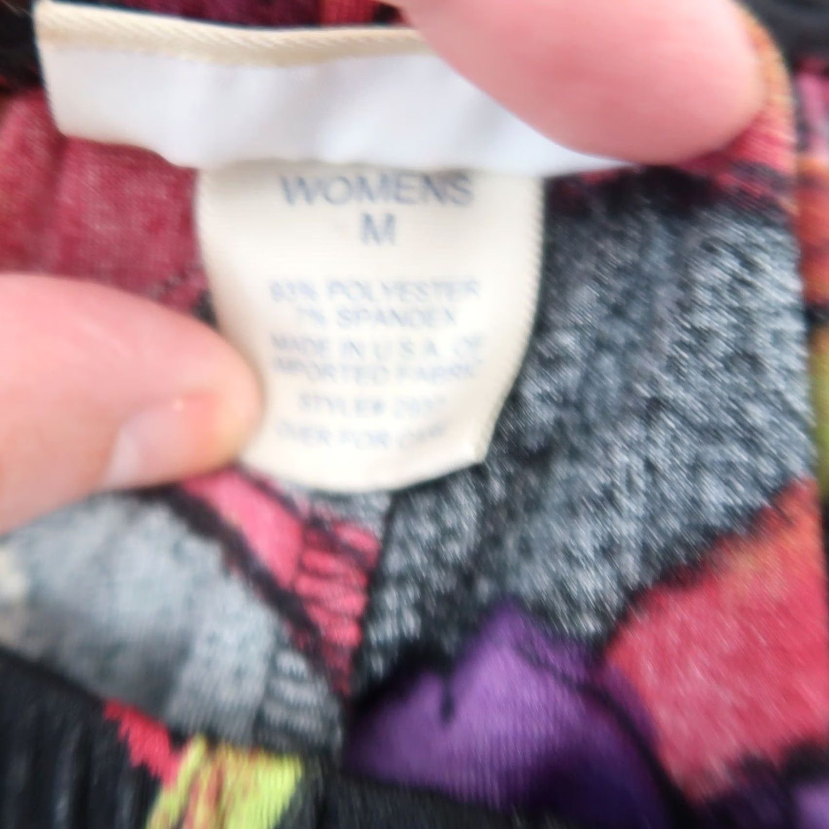 Vintage VINTAGE TravelSmith Pants Wide Leg Floral Hibiscus Slinky Jersey Palazzo 90s M Womens Size 32" / US 10 / IT 46 - 5 Thumbnail