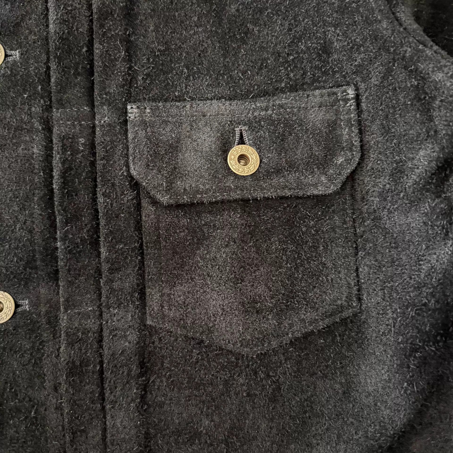 Y'2 Leather Y'2 Leather Black Nubuck Cowhide Type2 Jacket 40 Size US S / EU 44-46 / 1 - 4 Thumbnail