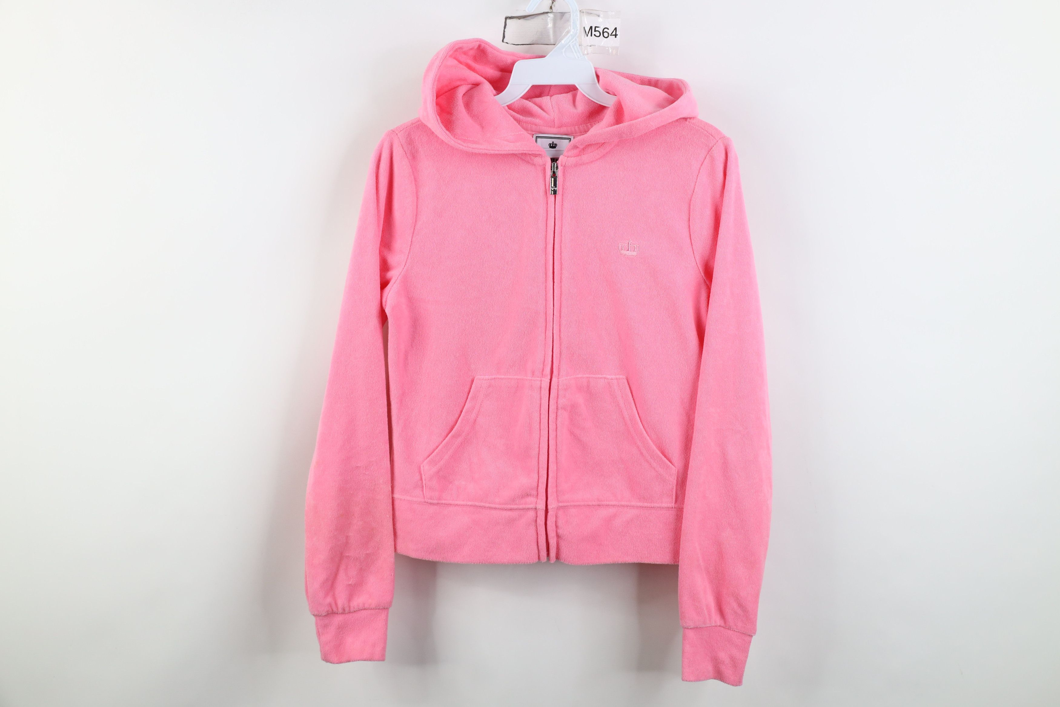 Juicy Couture Vintage 90s Y2K Juicy Couture Terry Cloth Full Zip Hoodie Size XS / US 0-2 / IT 36-38 - 1 Thumbnail