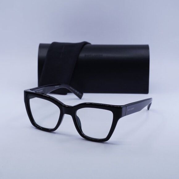Saint Laurent Paris Saint Laurent SL641 006 Sunglasses Shiny Black Cat Eye Frame Size ONE SIZE - 11 Thumbnail