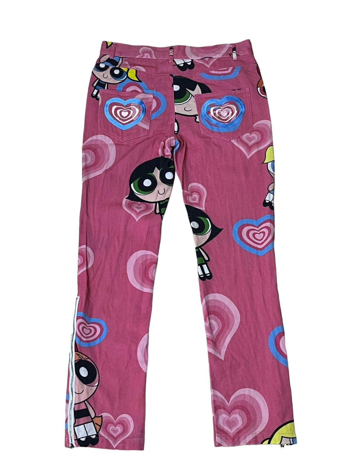 Cartoon Network RARE🔥AONE4SURE THE POWERPUFF GIRLS SLIM FIT JEANS Size US 32 / EU 48 - 2 Thumbnail