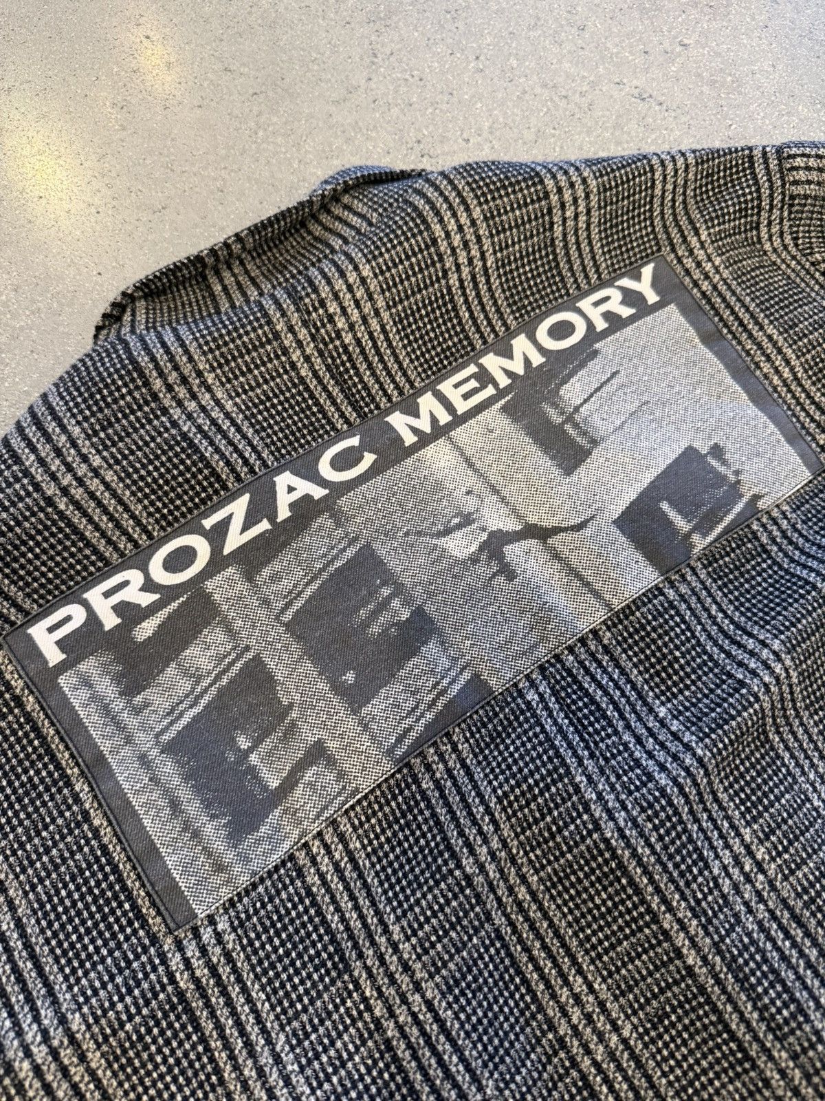 Enfants Riches Deprimes ERD Prozac Memories Checkered Printed Wool Coat Size US L / EU 52-54 / 3 - 13 Thumbnail