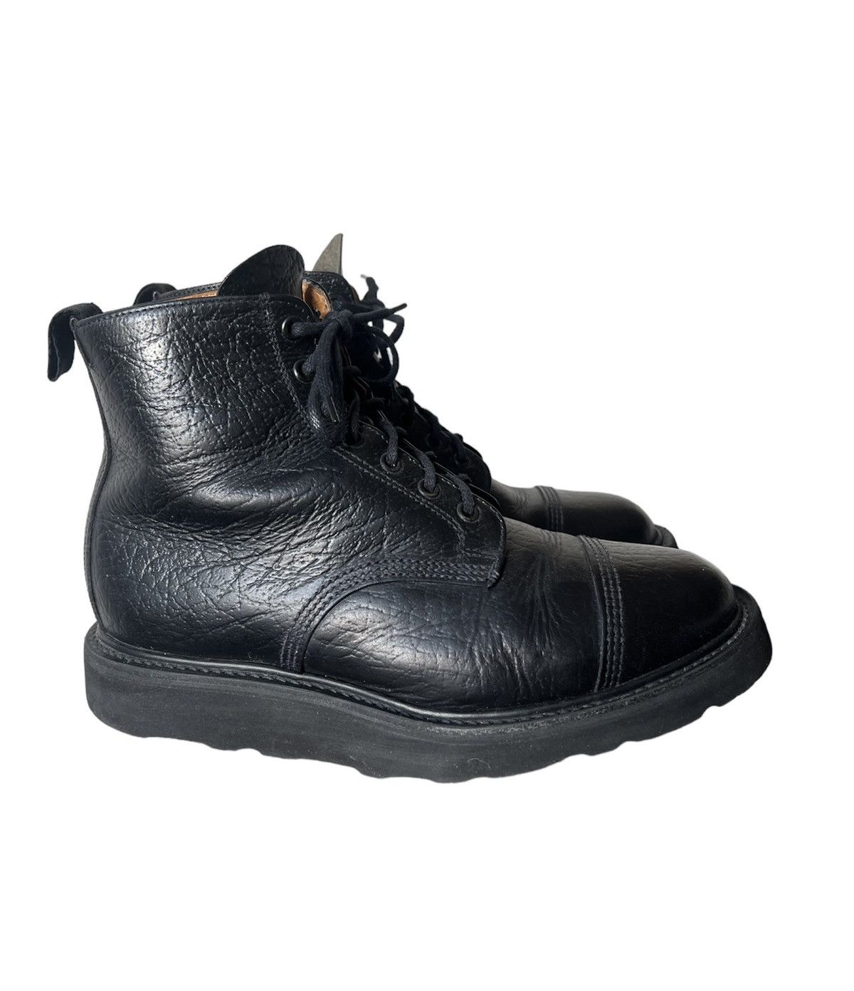 image of X Vibram Embellished Leather Boots in Black, Men's (Size 7)
