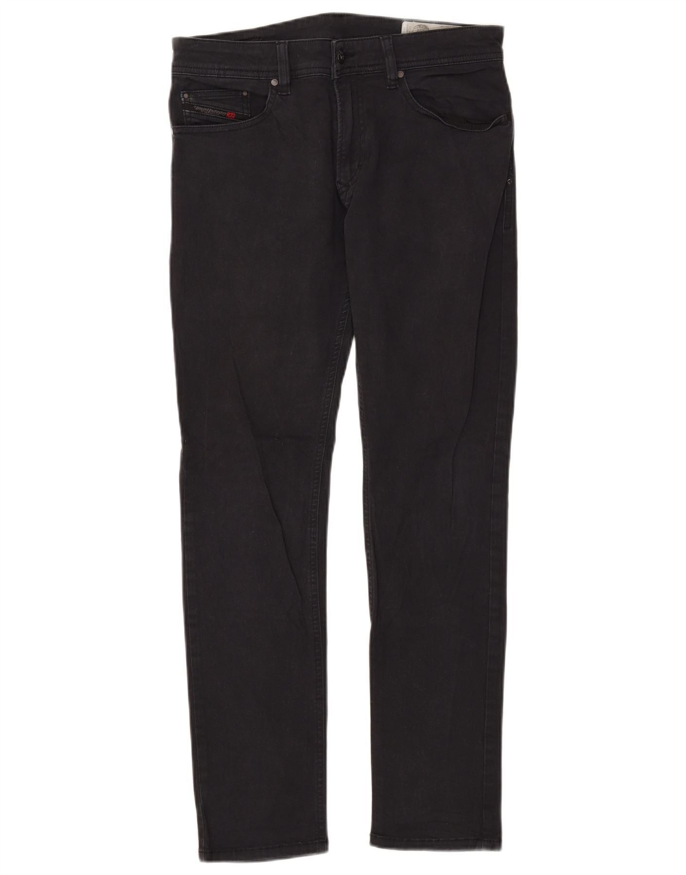 Diesel Womens Thavar-XP-A Slim Skinny Jeans W29 L30 Black Cotton Size 42" / US 20 - 1 Thumbnail