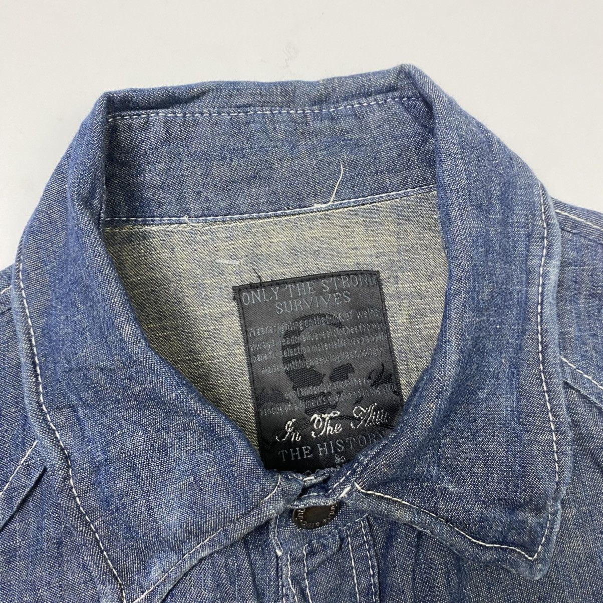 In The Attic In the Attic skull embroidery button ups shirt y2k style Size US M / EU 48-50 / 2 - 8 Thumbnail