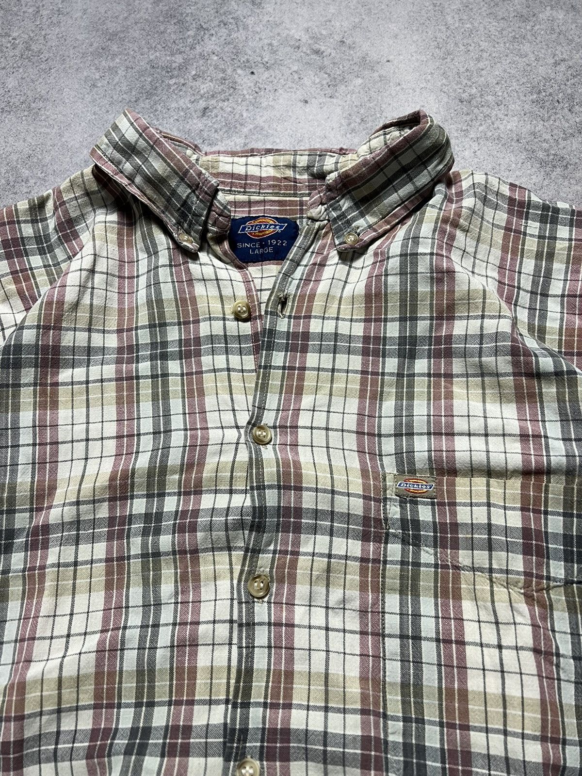 Vintage Crazy Vintage Dickies Y2K Mechanic Work Wear Skate Shirt Size US L / EU 52-54 / 3 - 4 Thumbnail