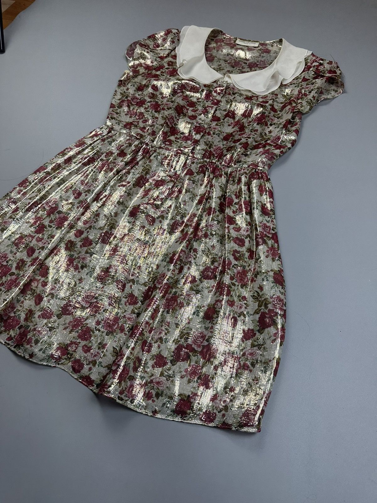 Saint Laurent Paris Saint Lauren floral silk dress Size S / US 4 / IT 40 - 2 Thumbnail