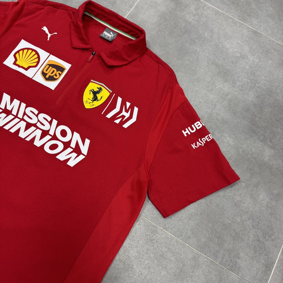 Puma Puma Scuderia Ferrari Mission Winnow Formula One Polo Shirt Size US XL / EU 56 / 4 - 5 Thumbnail