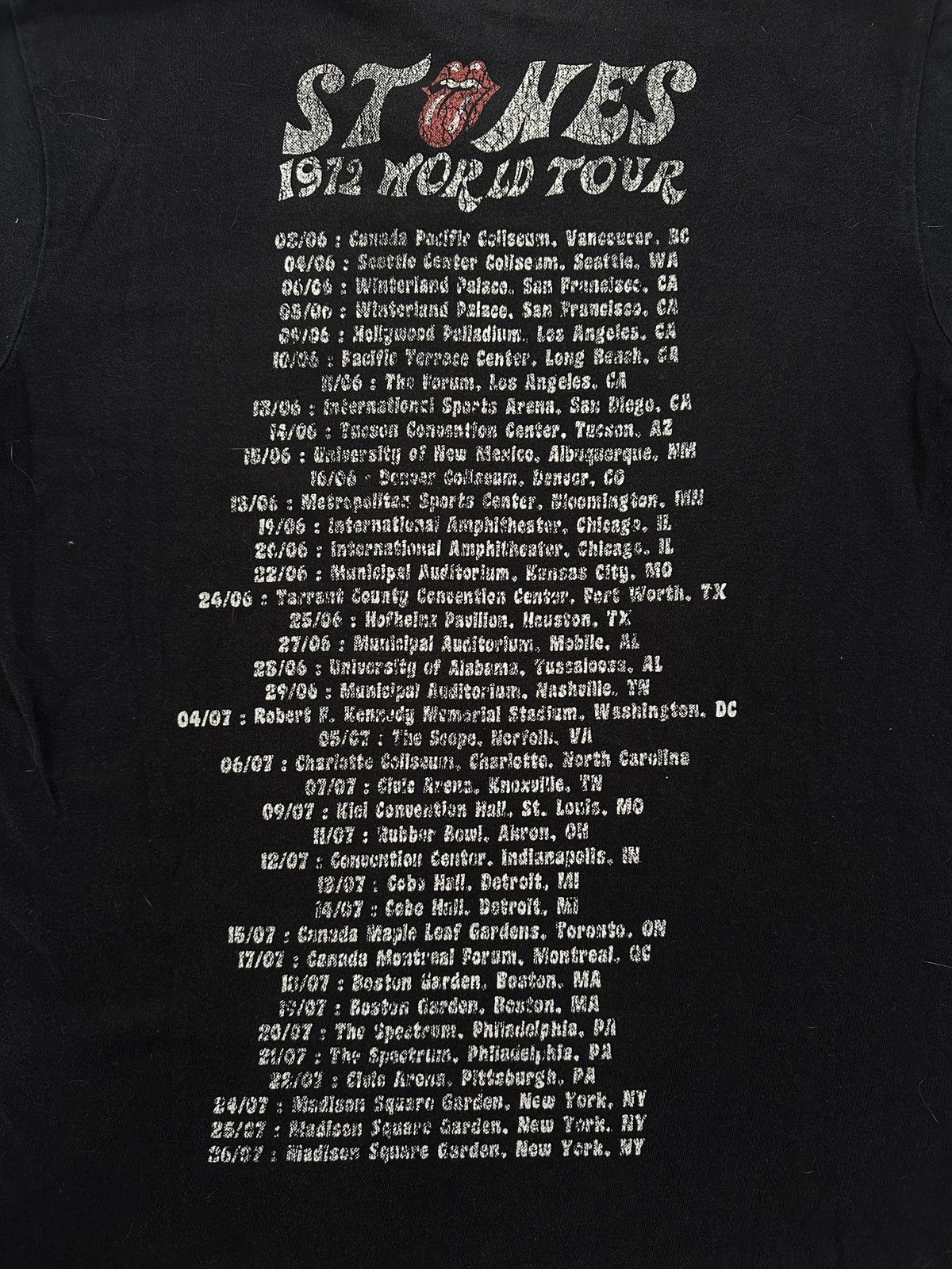 Band Tees × The Rolling Stones × Vintage Vintage The Rolling Stones World Tour 1972/2010 Tee Size US S / EU 44-46 / 1 - 4 Thumbnail