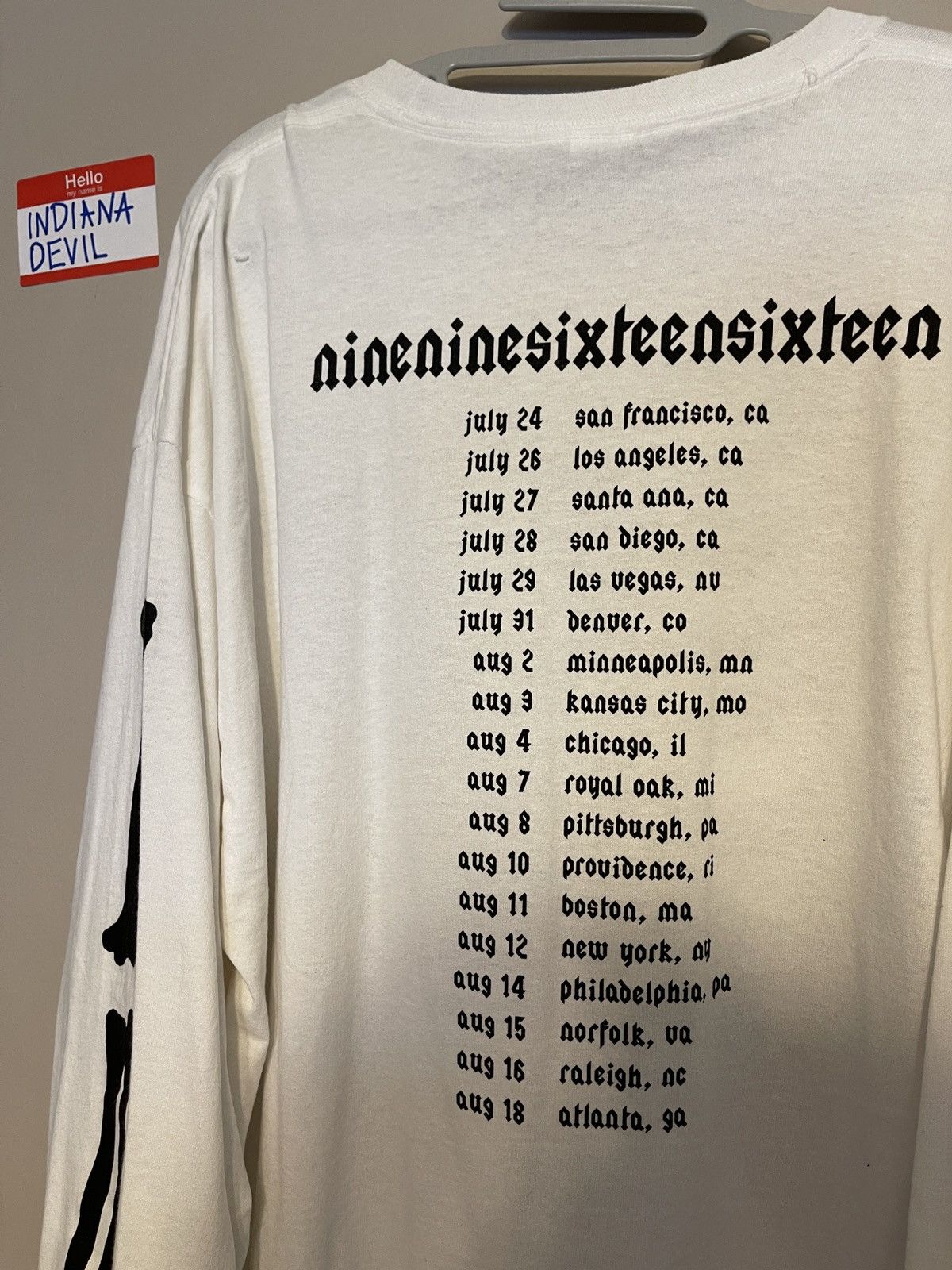 Playboi Carti Die Lit Tour Skeleton Longsleeve Tee Size US XXL / EU 58 / 5 - 4 Thumbnail