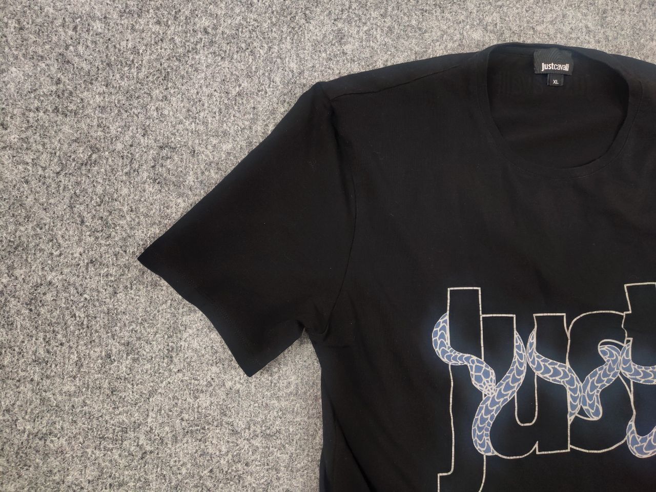 Just Cavalli Just Cavalli design Cotton Classic Logo snake T Shirt Tee Size US L / EU 52-54 / 3 - 4 Thumbnail