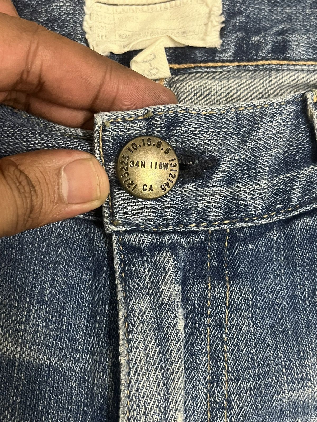 Current/Elliot × Vintage Vintage Current Elliot Distressed Denim Size US 34 / EU 50 - 4 Thumbnail